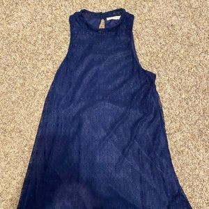 Navy detailed formal dress